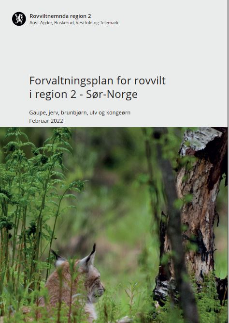 Forside revidert forvaltningsplan for rovvilt i region 2 - 2022 Forside revidert forvaltningsplan for rovvilt i region 2 - 2022